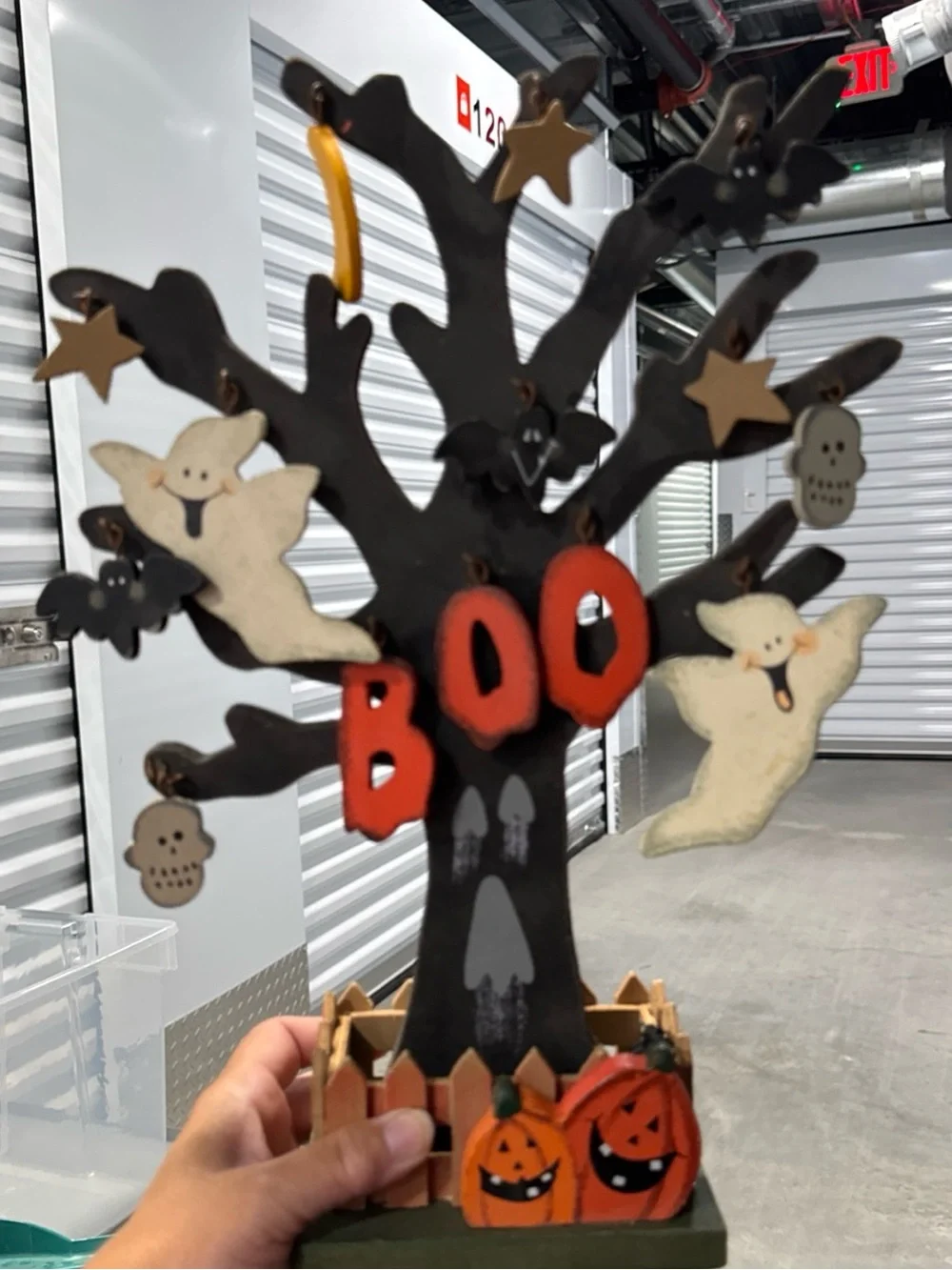 Target Halloween Boo Tree Decor - Black, Orange, Cream